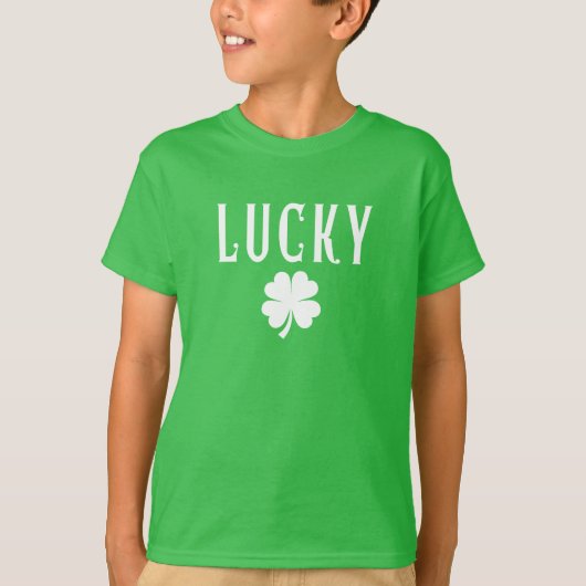 Vierbladige Klaver St. Patrick's Day T-Shirt (Voorkant)