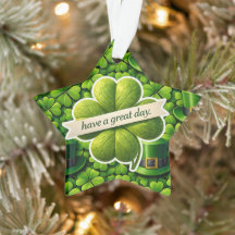 Vierbladige klaver St. Patrick's Day veel plezier