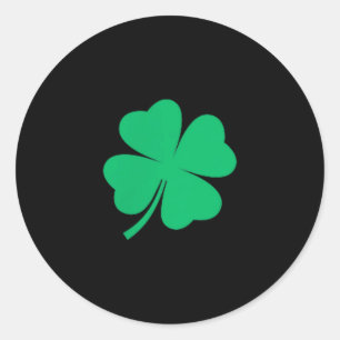 Vierbladige klaver zak Ierse shamrock stpatricks Ronde Sticker