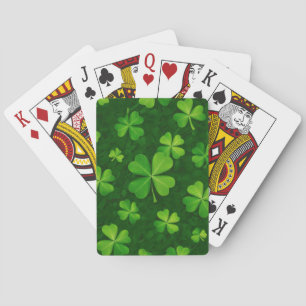 Vierbladige Klaverpatroon Pokerkaarten