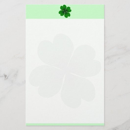 vierbladklaver briefpapier (Voorkant)