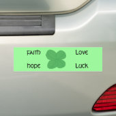 Vierbladklaver - bumpersticker (Op auto)