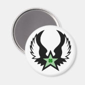 vierbladklaver met vleugelster magneet (Voorkant / Achterkant)