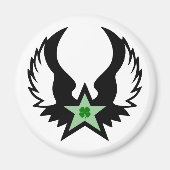 vierbladklaver met vleugelster magneet (Voorkant)