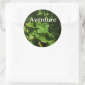 Vierbladklaver Ronde Sticker (Tas)