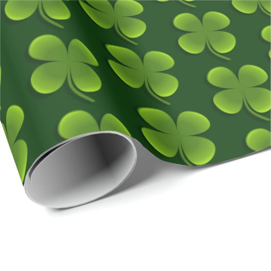 vierbladklavier met een betonnen patroon cadeaupapier (Rol Hoek)