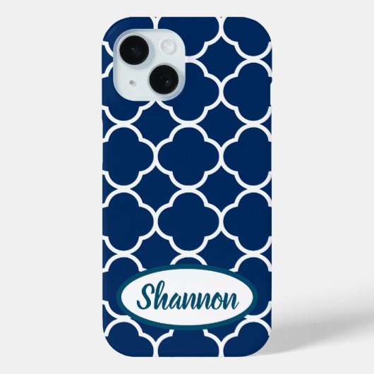 Vierbladpatroon Aangepaste Sjabloon Case-Mate iPhone Case (Achterkant)
