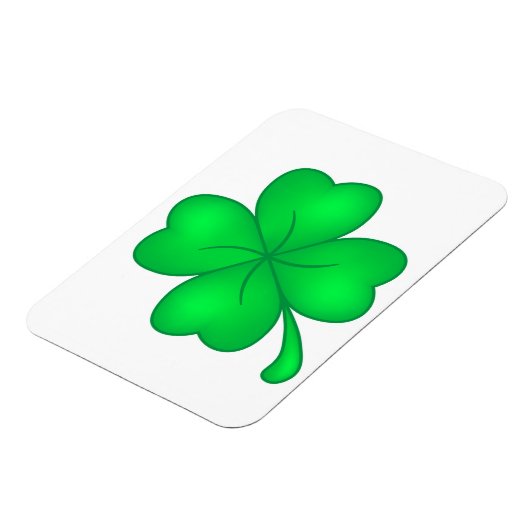 Vierblättriges Kleeblatt Magneet (Linkerzijde)