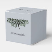 Vierbox - Familiestructuur met naam Bedankdoosjes (Voorkant Zijde)