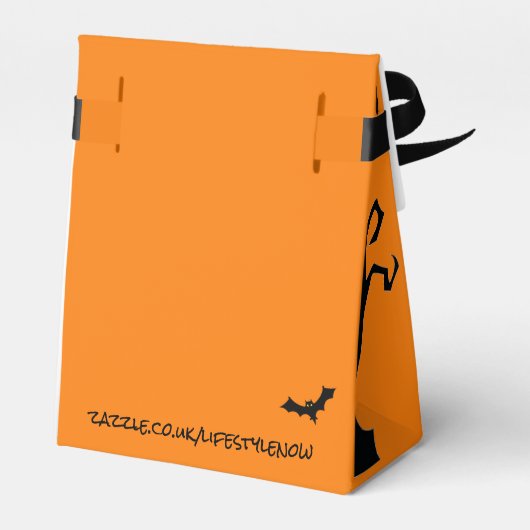 Vierbox - Halloween Haunted House Bedankdoosjes (Achterkant)