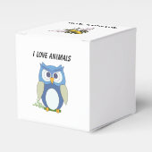 Vierbox "I Love Animals" Bedankdoosjes (Voorkant Zijde)