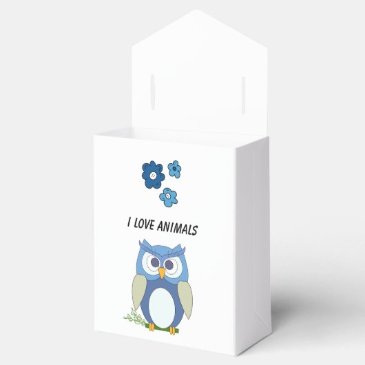 Vierbox "I Love Animals" Bedankdoosjes (Geopend)