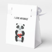 Vierbox "I Love Animals" Bedankdoosjes (Achterkant)