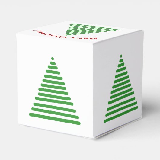 Vierbox - kerstbomen met stijl bedankdoosjes (Achterkant)