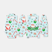 Vierbox met kerstmis bedankdoosjes (Uitgevouwen)