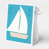Vierbox met witte zeilboot bedankdoosjes (Achterkant)