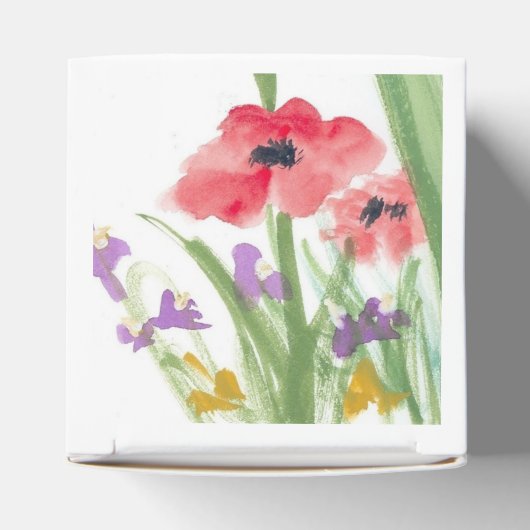 Vierbox papavers bedankdoosjes (Bovenkant)