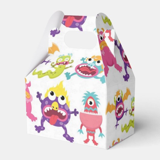 Vierbox - Scary Monsters Bedankdoosjes (Voorkant Zijde)