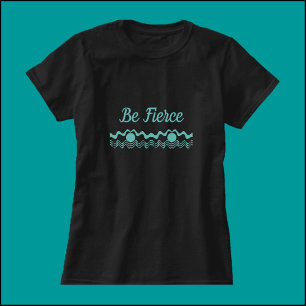 Vierce Bold, zwart & blauw T-shirt