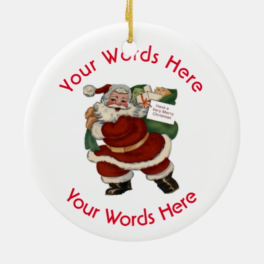 Vierce Chinese Dragon Aangepaste kerstversiering Keramisch Ornament (Achterkant)