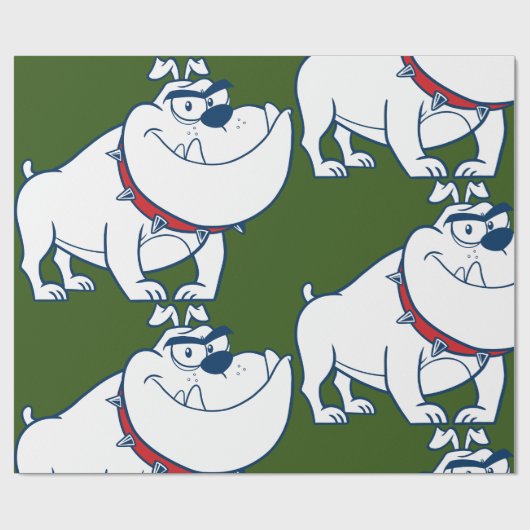 Vierce Dog Wrapping Paper Cadeaupapier (Vlak)