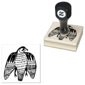 Vierce Falcon Birds Hand Tekening CUSTOMIZE IT Rubberstempel (Gestempeld)
