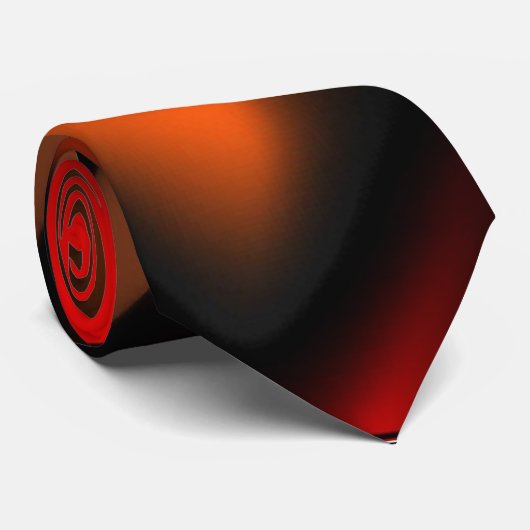 Vierce Flames Abstract Stropdas (Opgerold)