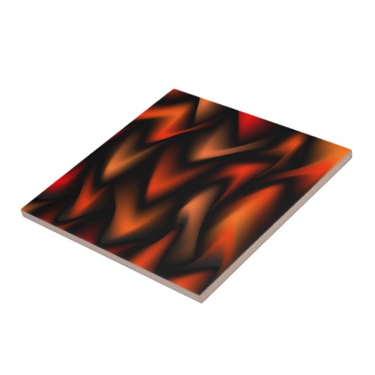 Vierce Flames Abstract Tegeltje (Zijkant)