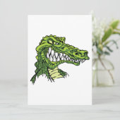 Vierce Gator Alligator-uitnodigingen Kaart (Staand voorkant)