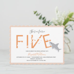 Vierce Vijf Oranje haai Kaart