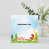 Vierdag Picnic-uitnodigingskaart (Staand voorkant)