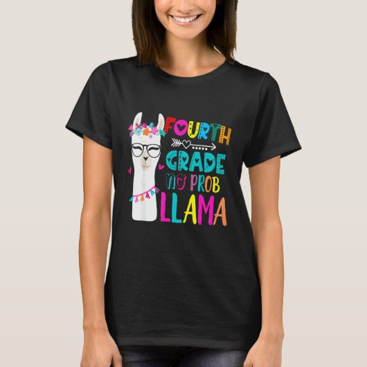 Vierde 4e klas leraar terug naar school geen probl t-shirt (Voorkant)