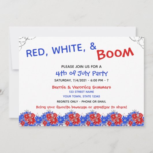 Vierde akte van uitnodiging van de partij van juli (Voorkant)