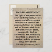 Vierde amendement Briefkaarten (Voorkant / Achterkant)