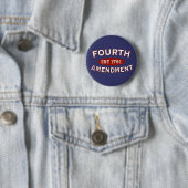 Vierde amendement Est 1791 Ronde Button 5,7 Cm (In situ)