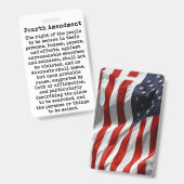 Vierde Amendement-Grondwet van de Verenigde Staten Badge (Voor- en achterkant)