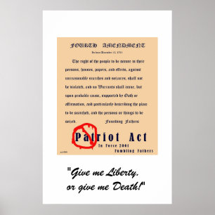 Vierde amendement poster