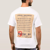Vierde amendement (terug) t-shirt (Achterkant)