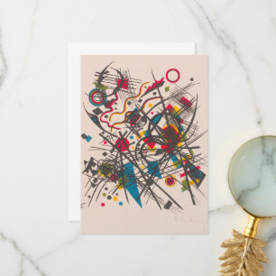 Vierde Bauhaus-portemonnee van Wassily Kandinsky Bedankkaart