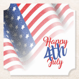 Vierde Bord juli papier Kartonnen Onderzetters