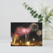 Vierde Briefkaart Fireworks van juli (Staand voorkant)