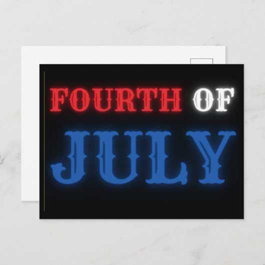 vierde Briefkaart juli (Voorkant / Achterkant)