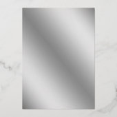 Vierde bruiloft juli folie uitnodiging (Achterkant)