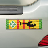 Vierde Cavalry Division OH-6 Loach VSM Bumperstick Bumpersticker (Op auto)