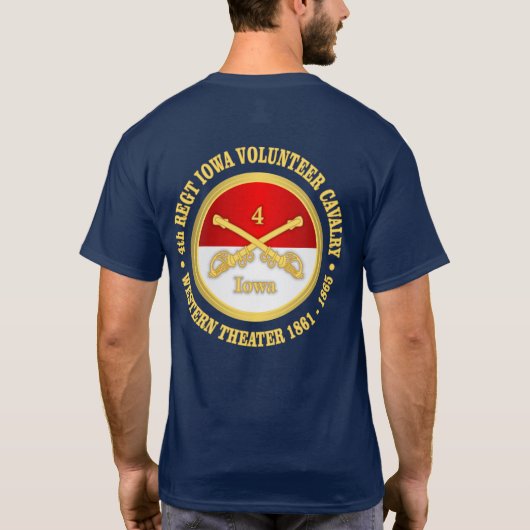 Vierde Cavalry Iowa T-shirt (Achterkant)
