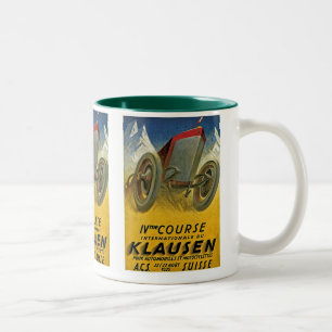 Vierde cursus Internationale du Klausen Tweekleurige Koffiemok