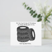 Vierde dag Redneck Kerstmis Feestdagenkaart (Staand voorkant)