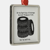 Vierde Dag Rednek Kerstmis Metalen Ornament (Rechts)