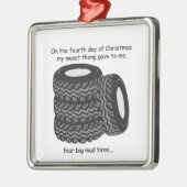 Vierde Dag Rednek Kerstmis Metalen Ornament (Links)