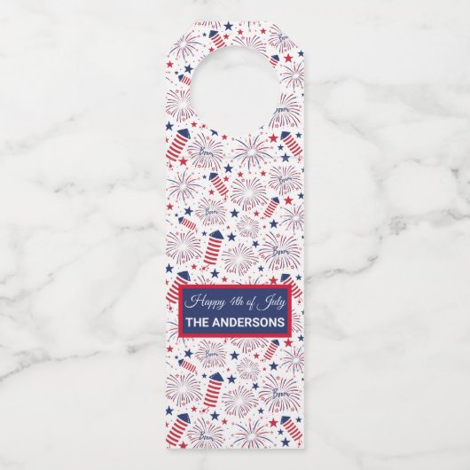 Vierde dag van de Onafhankelijkheidsdag BBQ Flessenhanger (Voorkant)